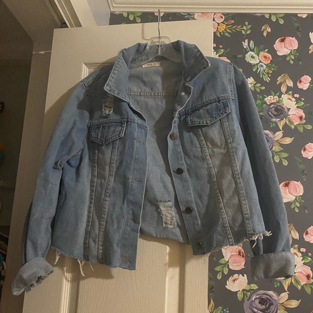 Before You medium blue Jean jacket